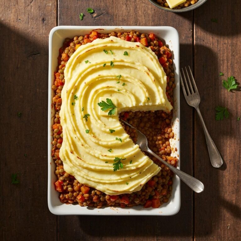 Hearty Lentil & Root Veggie Shepherd's Pie