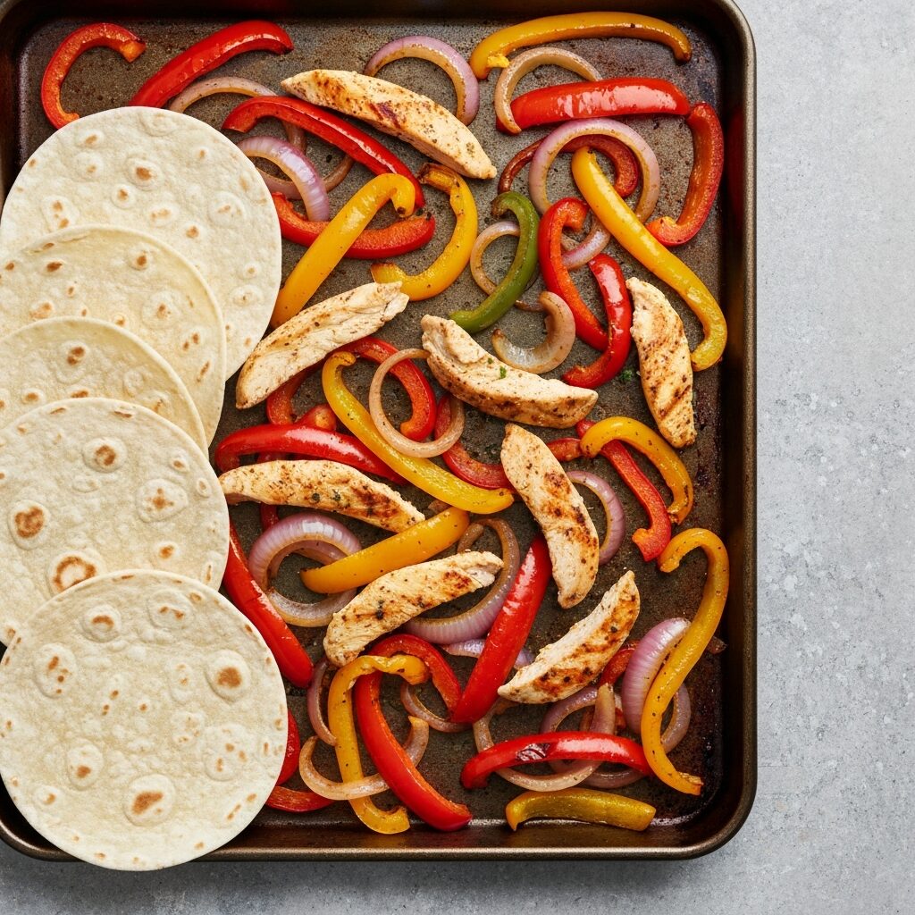 Sheet Pan Chicken Fajitas