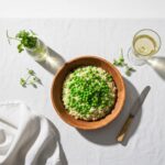 Creamy Dairy-Free Spring Pea and Mint Risotto