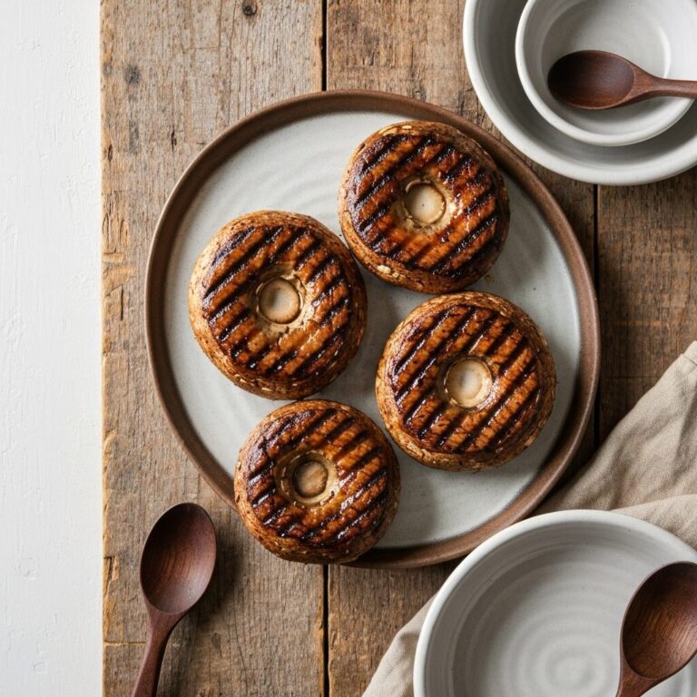 Hearty Grilled Portobello Steaks with Spring Herbs